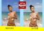 do image retouching in remini ai